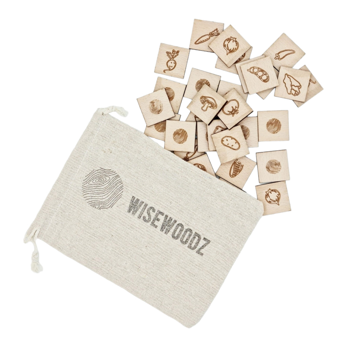 Wooden Photo Memory Game Gift Bag