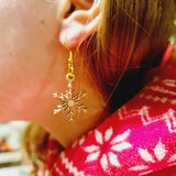 Wisewoodz snowflake earrings: winter magic for children! ❄️✨