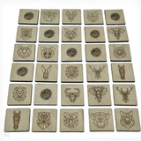 Wisewoodz Geometric Animals Memory Game