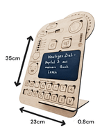 Wisewoodz Mein Tag - Lerntafel aus Holz