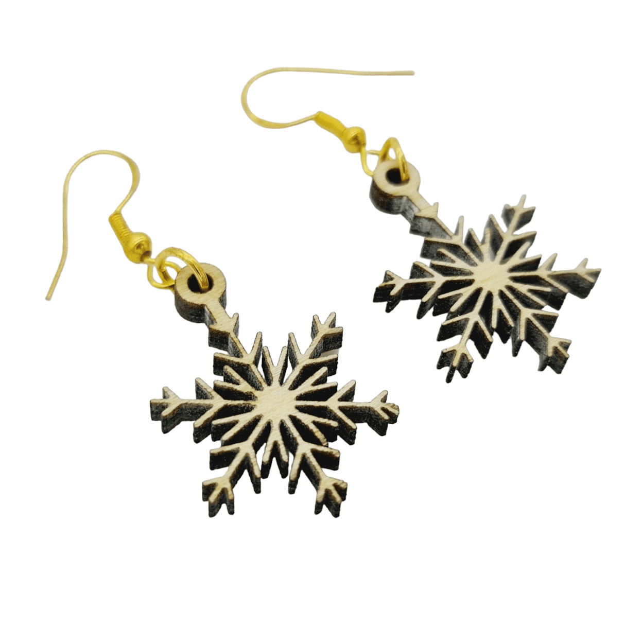 Wisewoodz snowflake earrings: winter magic for children! ❄️✨